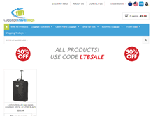 Tablet Screenshot of luggagetravelbags.co.uk